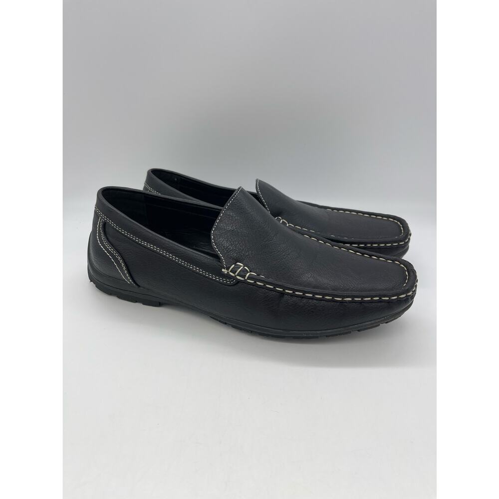 David Stone Black Loafers Mens Size 8